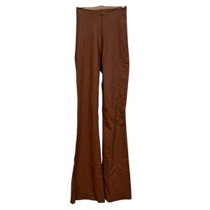 Commando Faux Leather Flare Leggings Pull On Pants Women XS Going Out Stretch